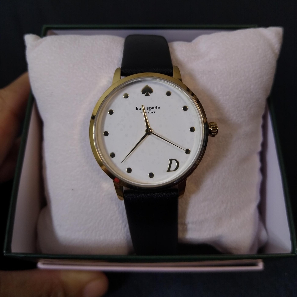 NWT Kate Spade NY Metro Monogram "D" Initial Watch